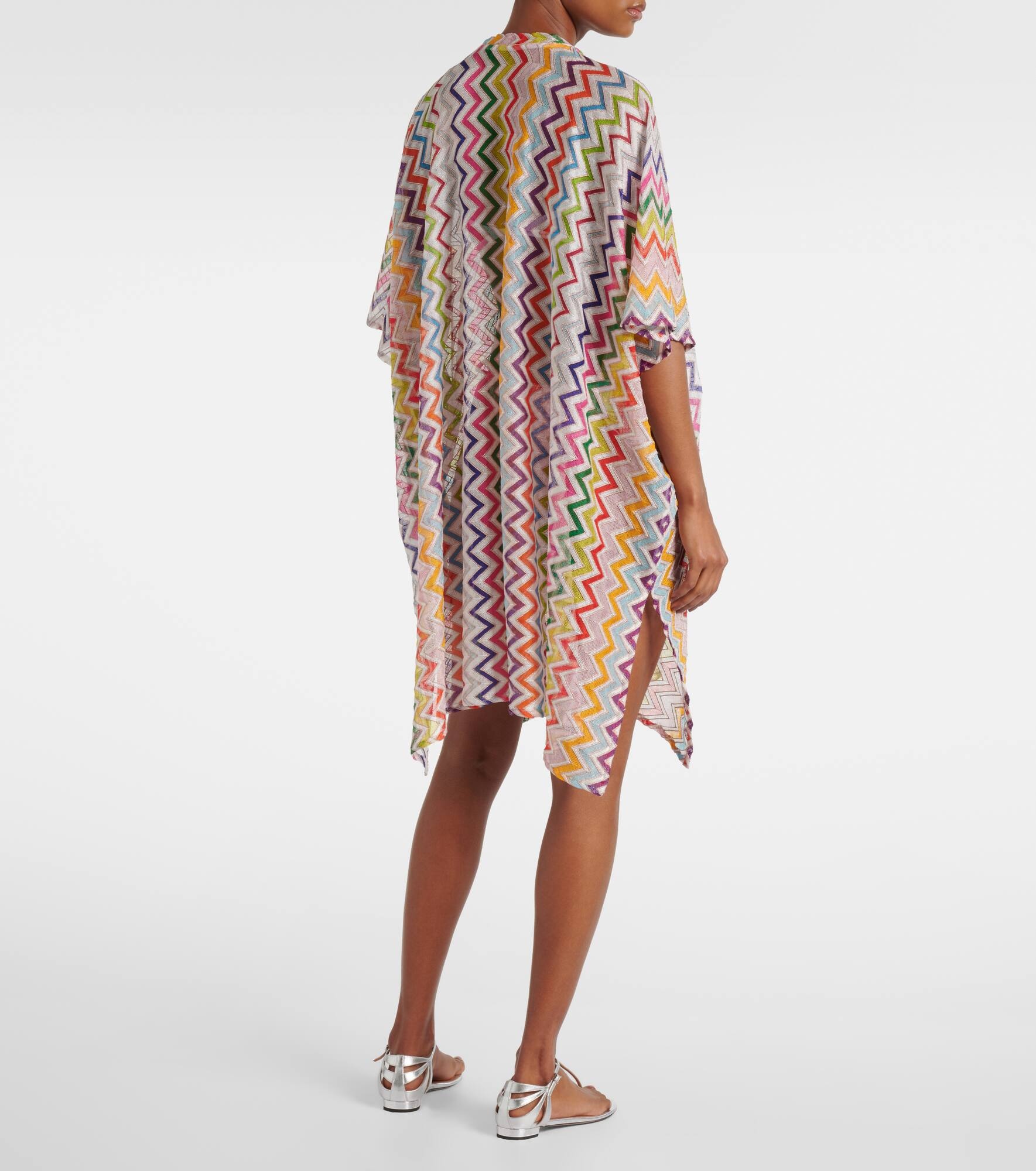 Zig Zag semi-sheer beach dress - 3