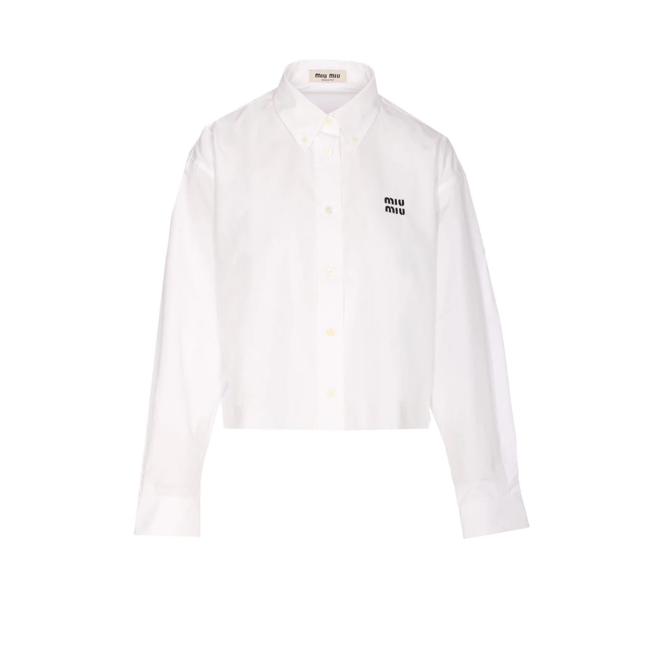 Miu Miu Women Miu Miu Logo Shirt - 1