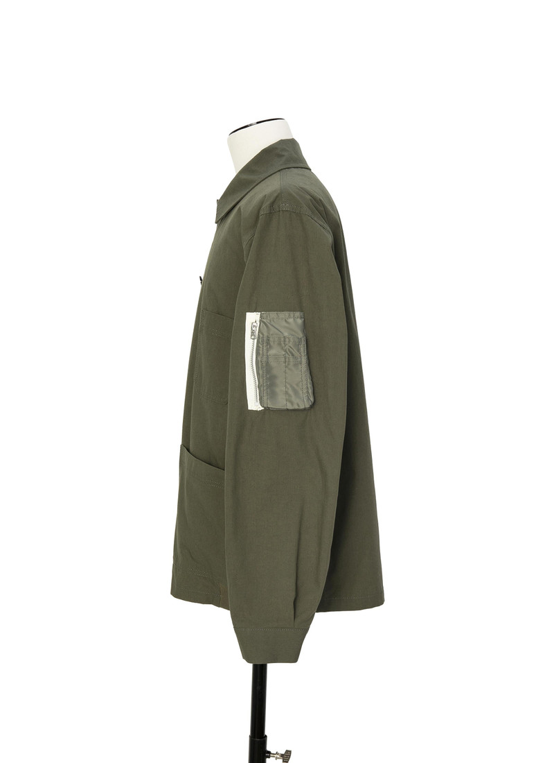 sacai Cotton Nylon Oxford Jacket outlook