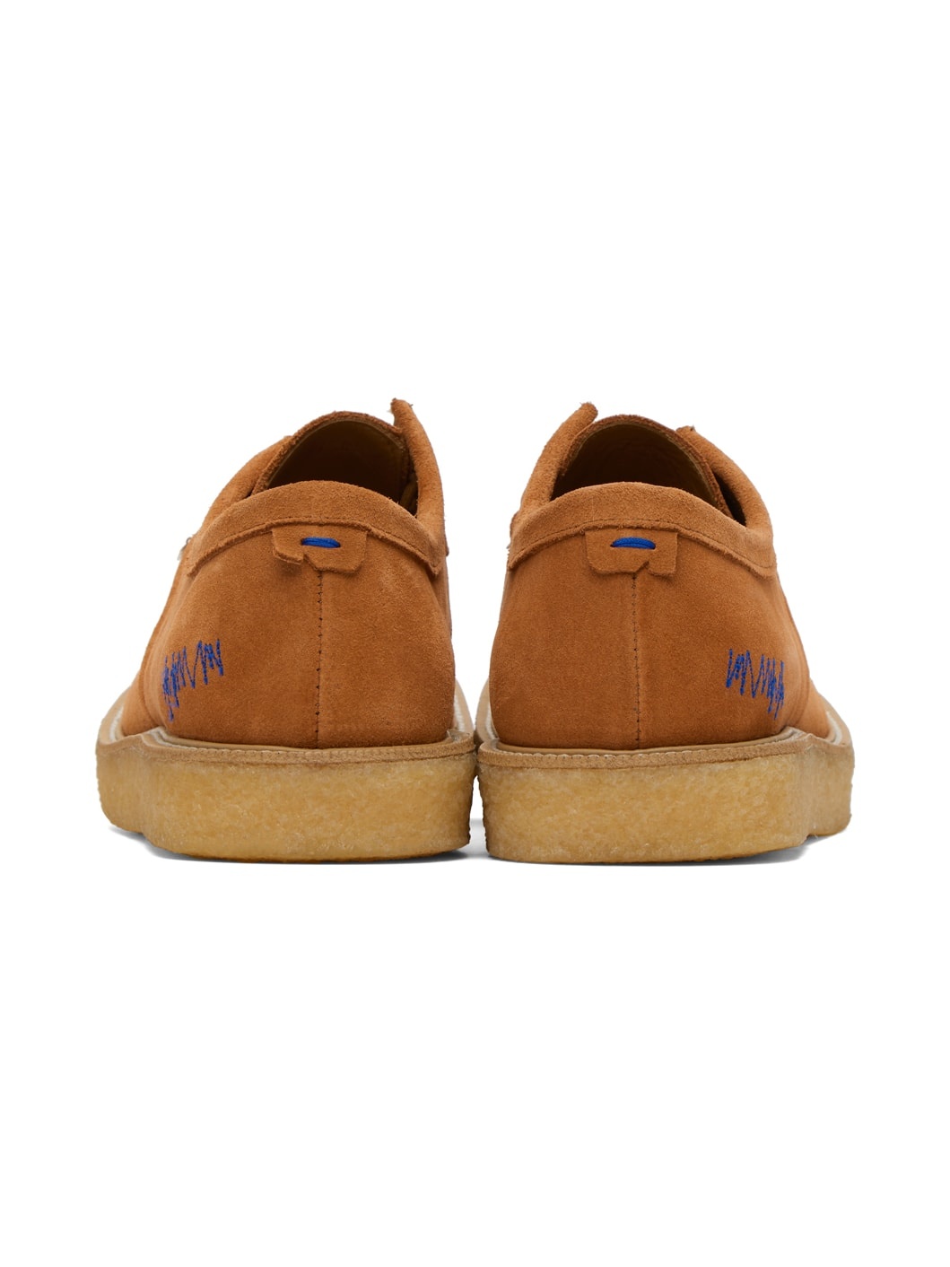 Orange Lace-Up Oxfords - 2