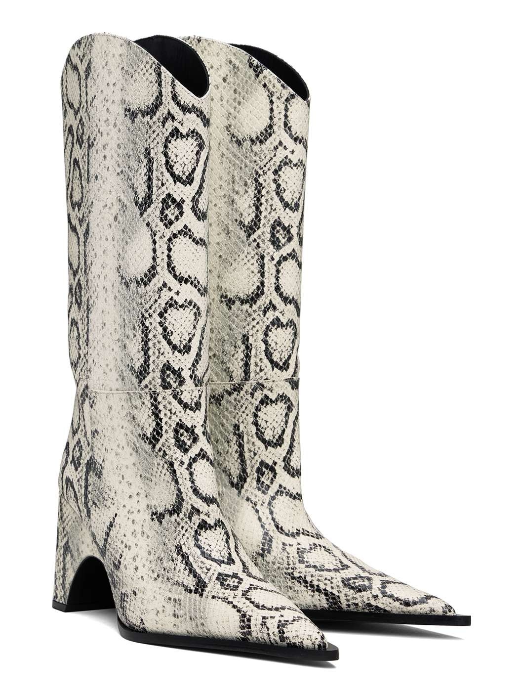 White Snake Bridge Cowboy Boots - 4