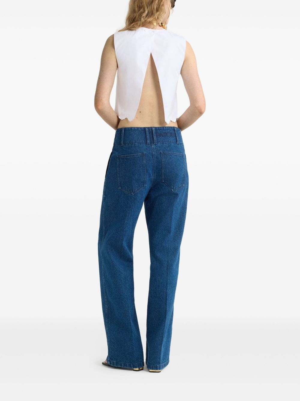 poplin crop top - 3