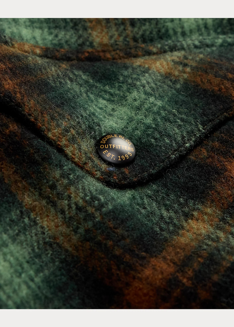 Plaid Wool Twill Overshirt 4