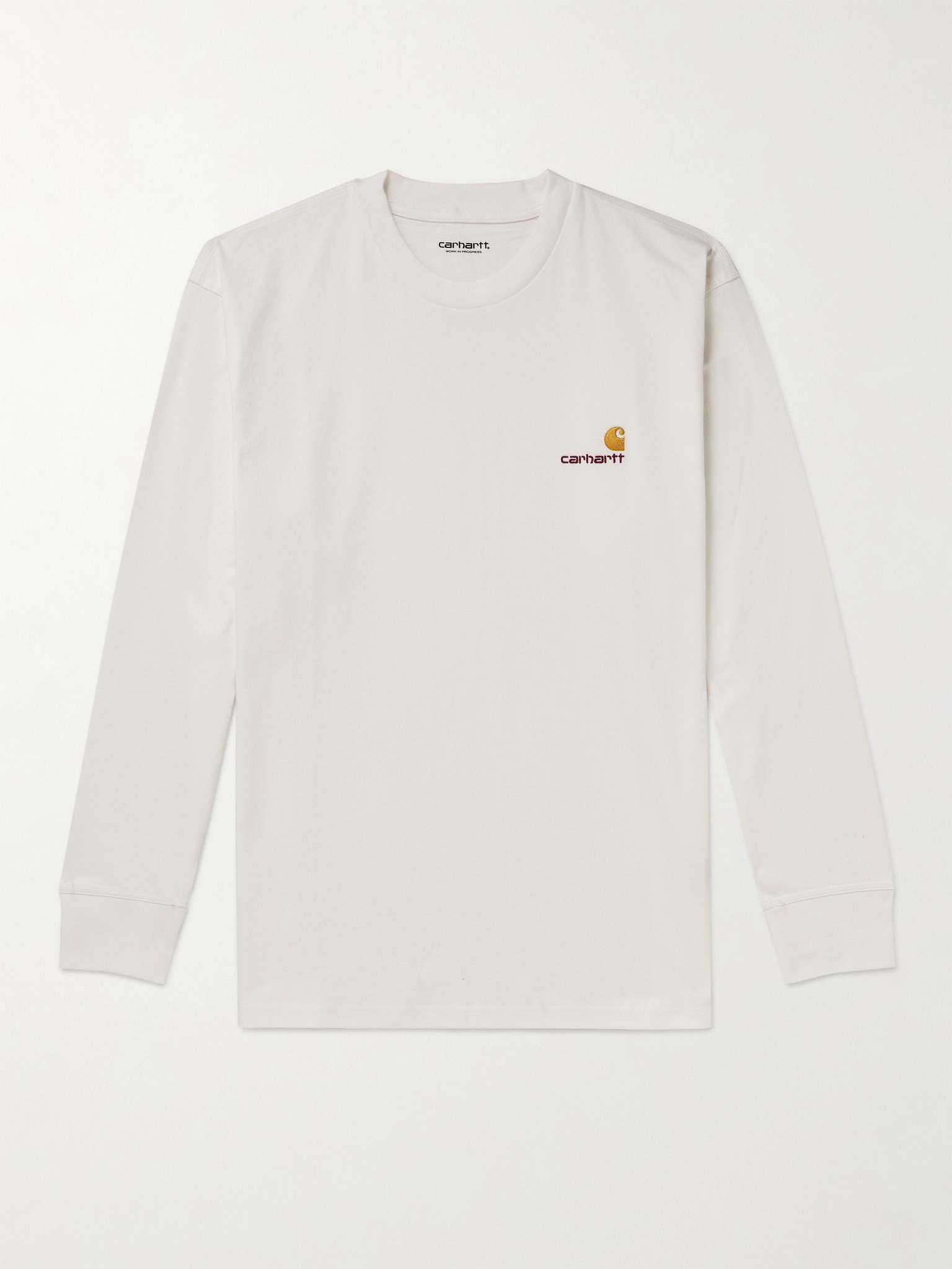 American Script Logo-Embroidered Cotton-Jersey T-Shirt - 1