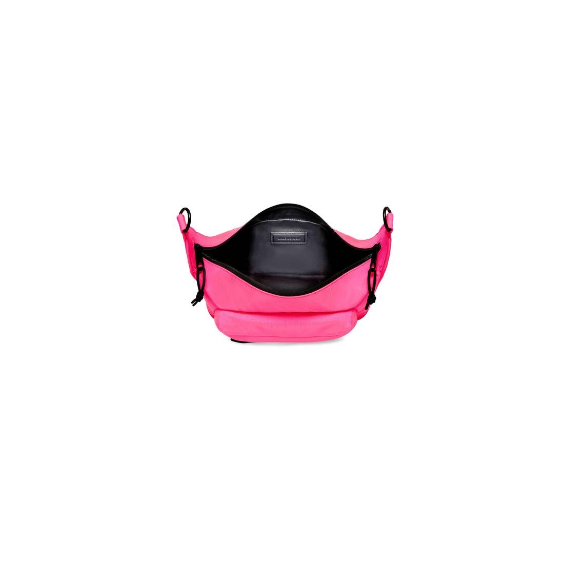 Raver Medium Bag With Chain in Fluo Pink - 7