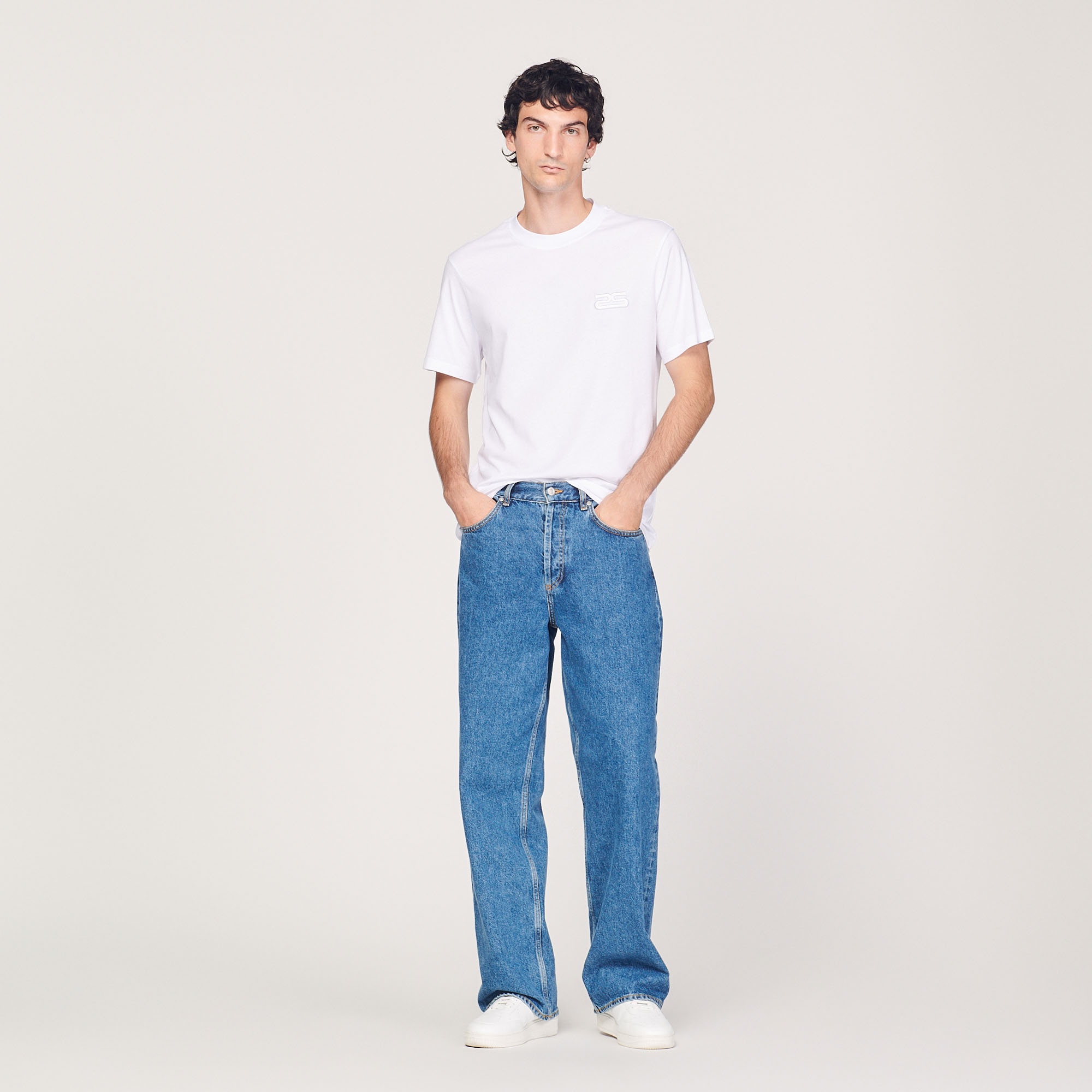 Organic cotton T-shirt with embroidery - 5