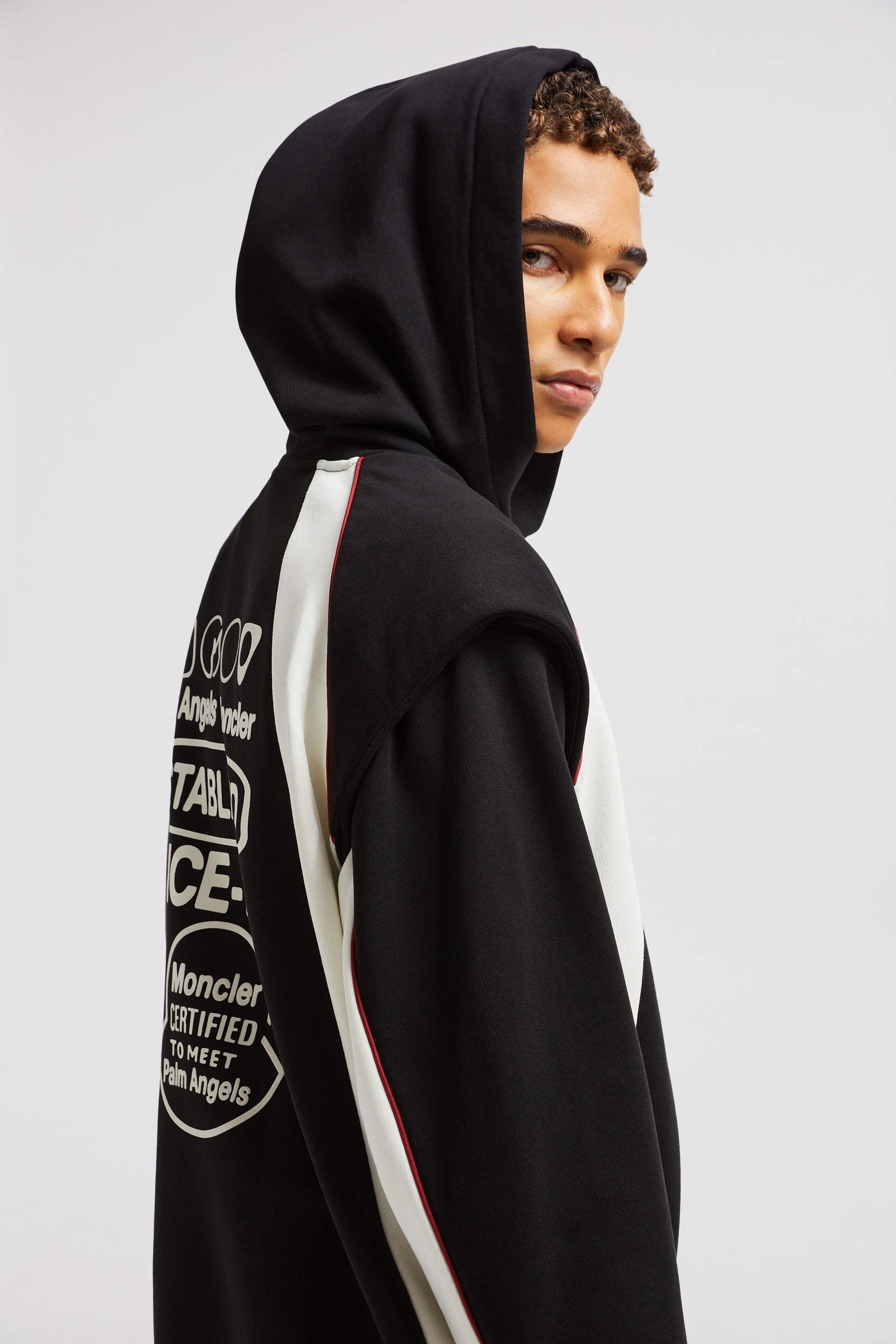 Moncler x Palm Angels Logo Cotton Hoodie - 4