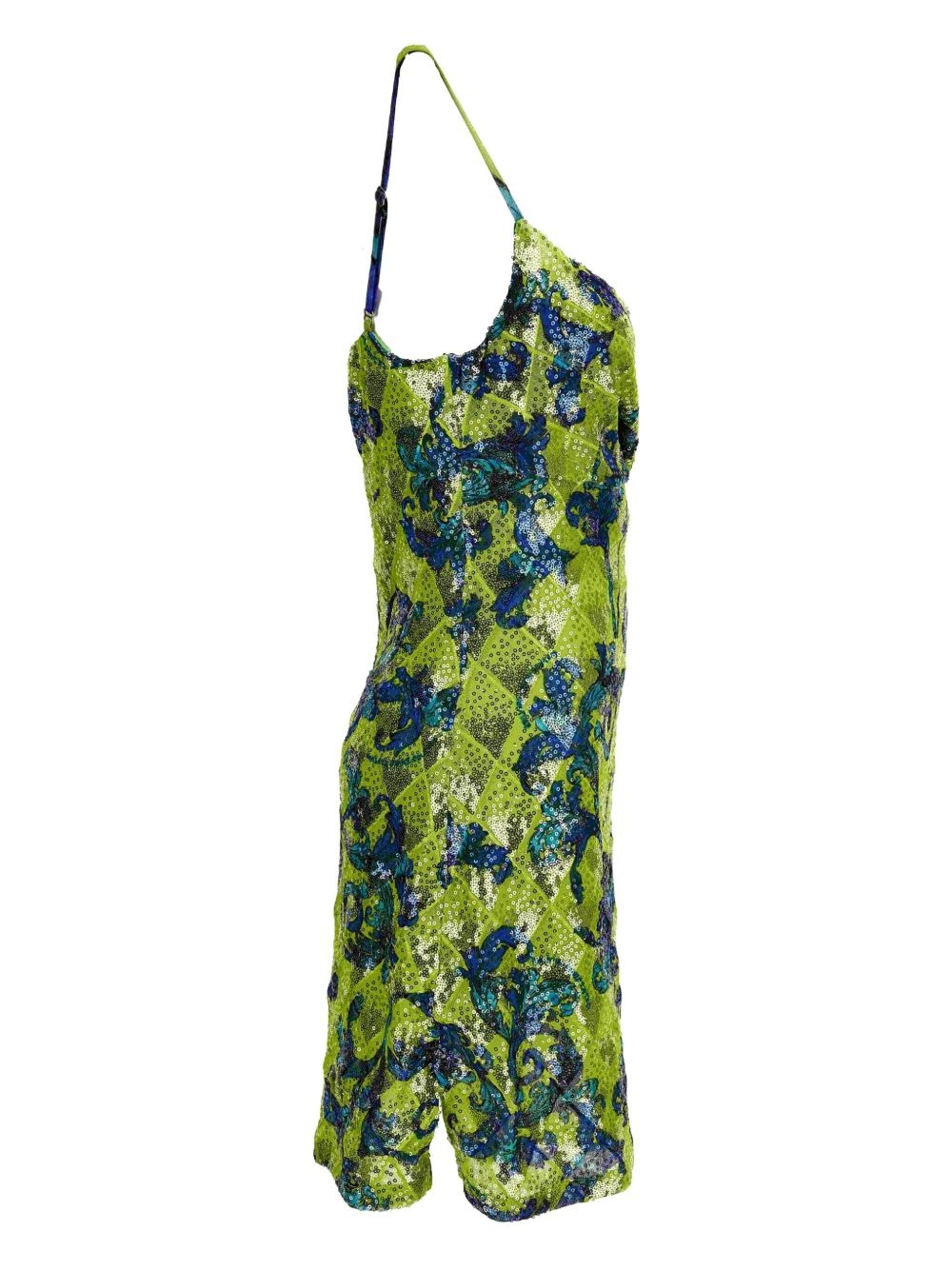 sequinned mini dress - 3