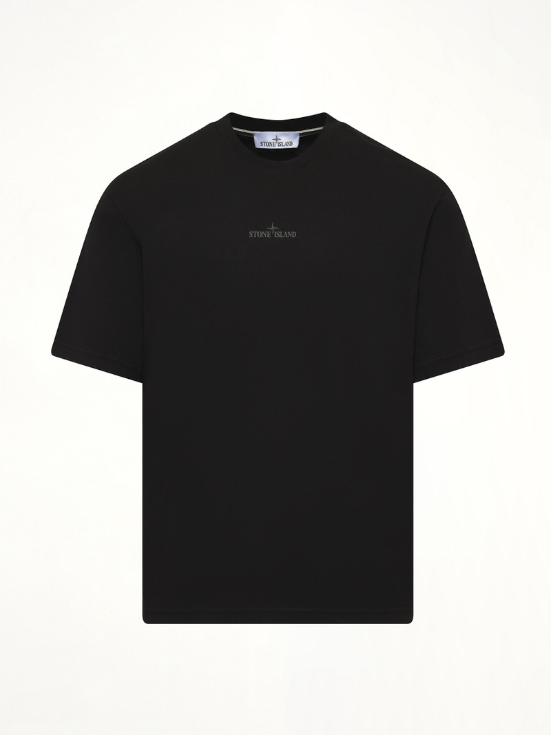 Stone Island 210003 Industrial Print S/S T-Shirt in Black outlook