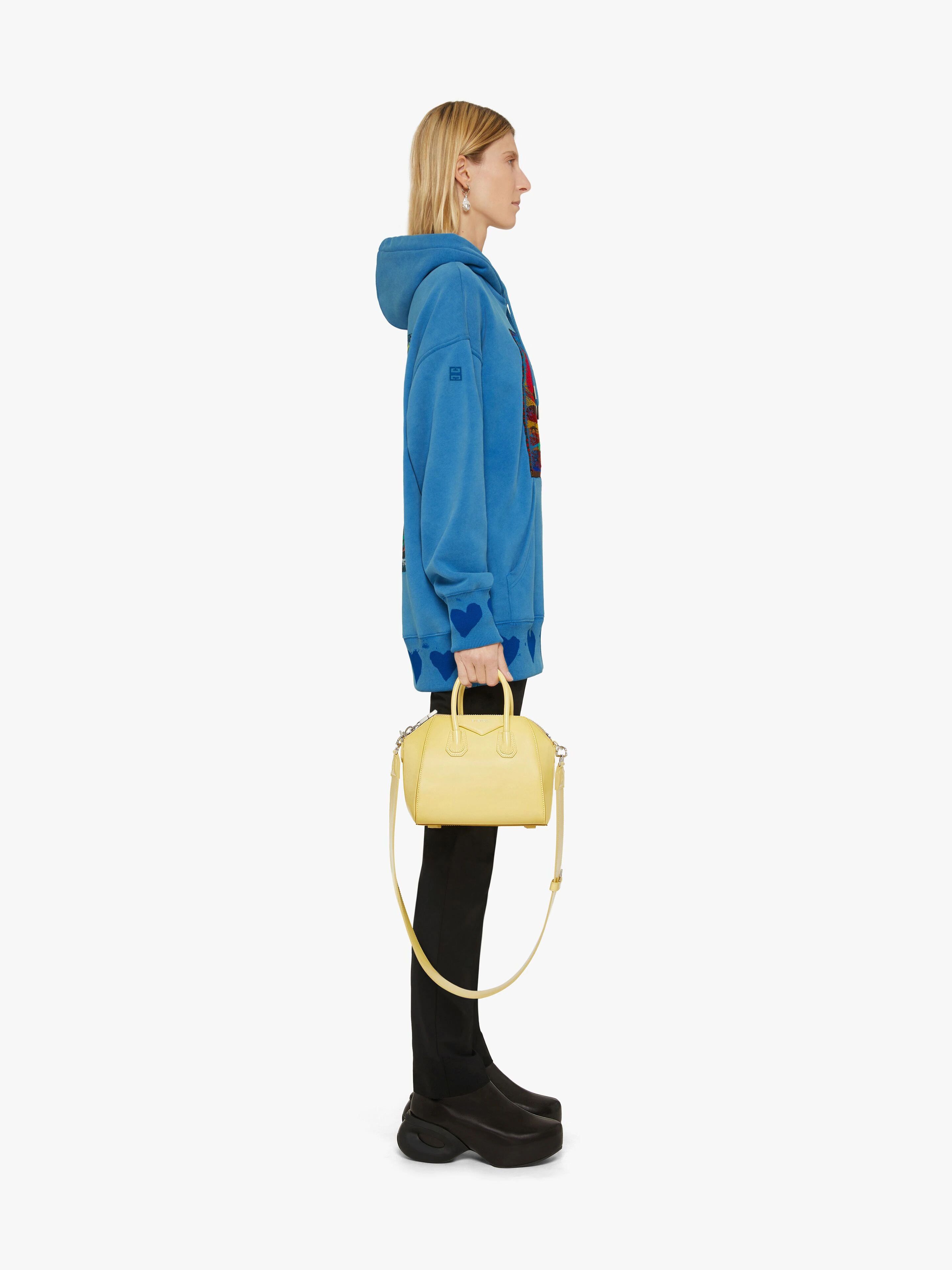 OVERSIZED HOODIE IN FELPA WITH REAPER EMBROIDERY - 3