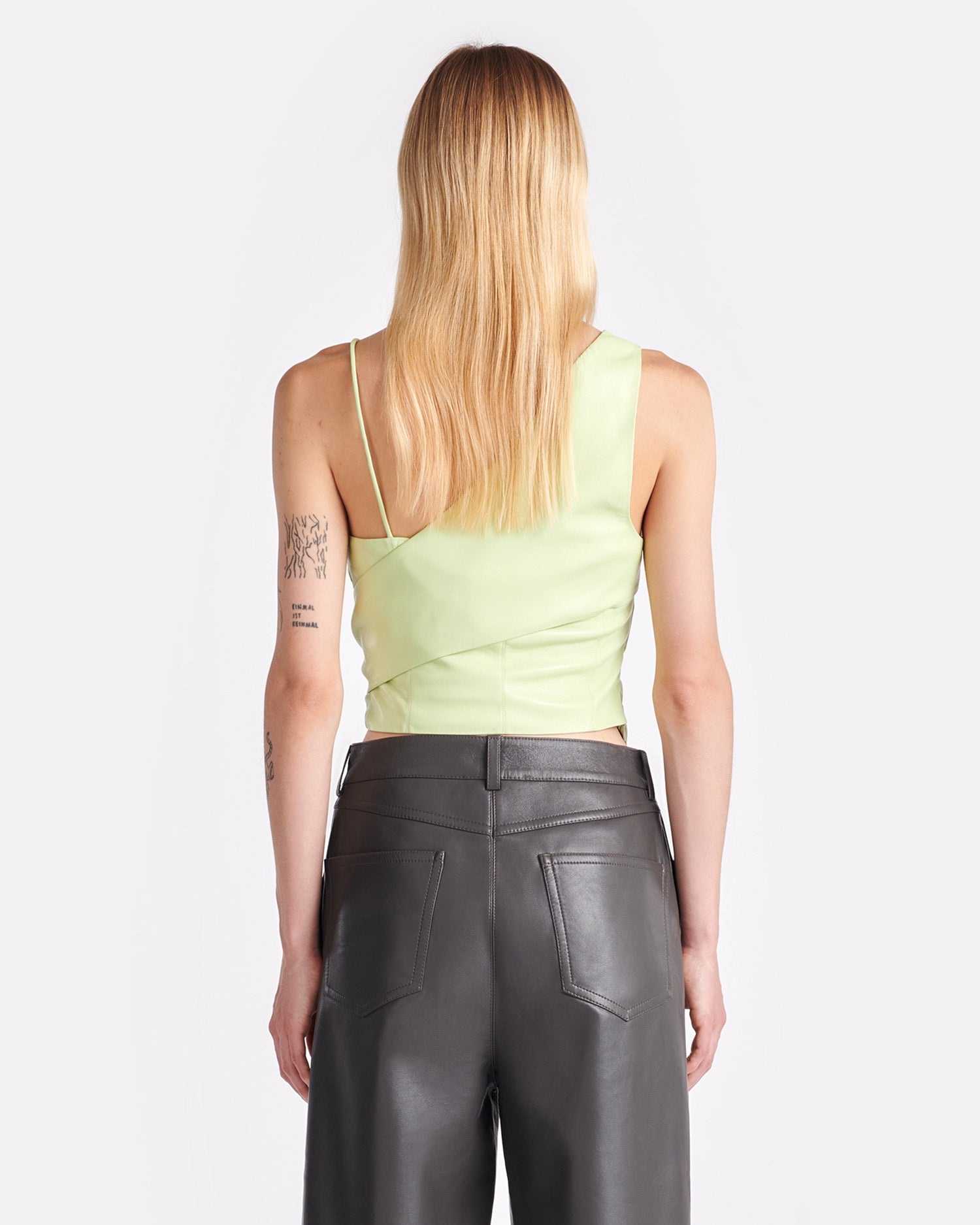 Asymmetric Okobor™ Alt-Leather Top - 3