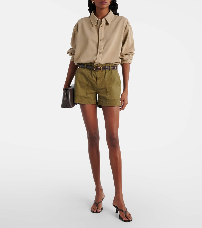 NILI LOTAN Cotton twill shorts outlook