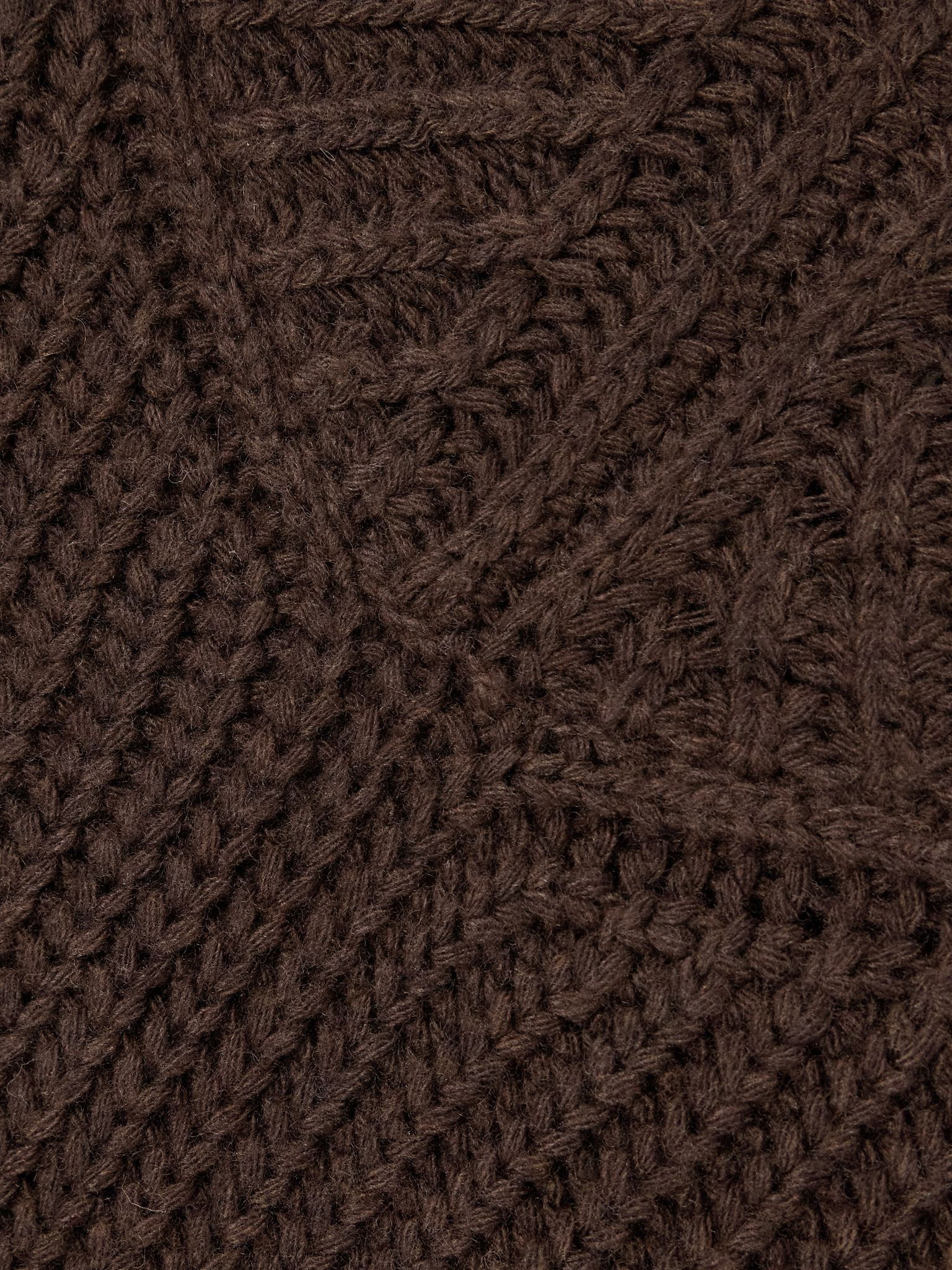 Otto ribbed-knit wool-blend sweater Dark brown - 5