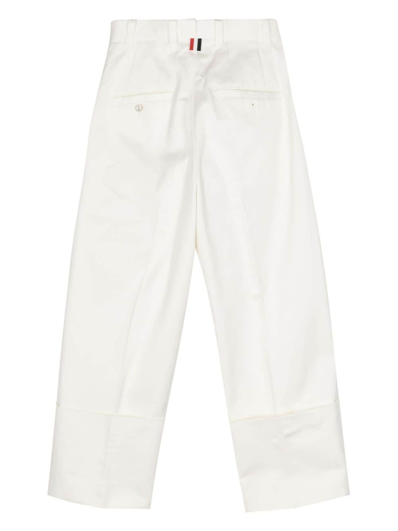Thom Browne pressed-crease tapered trousers outlook