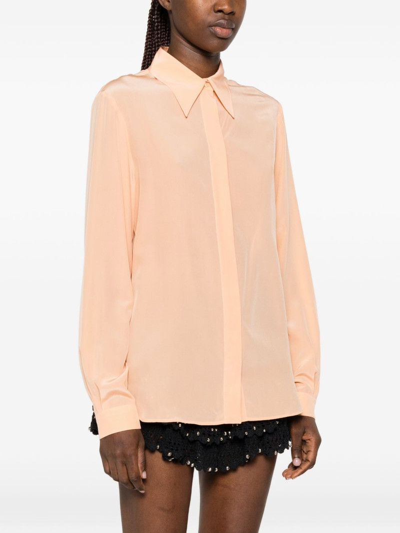 concealed-fastening long-sleeve blouse 3