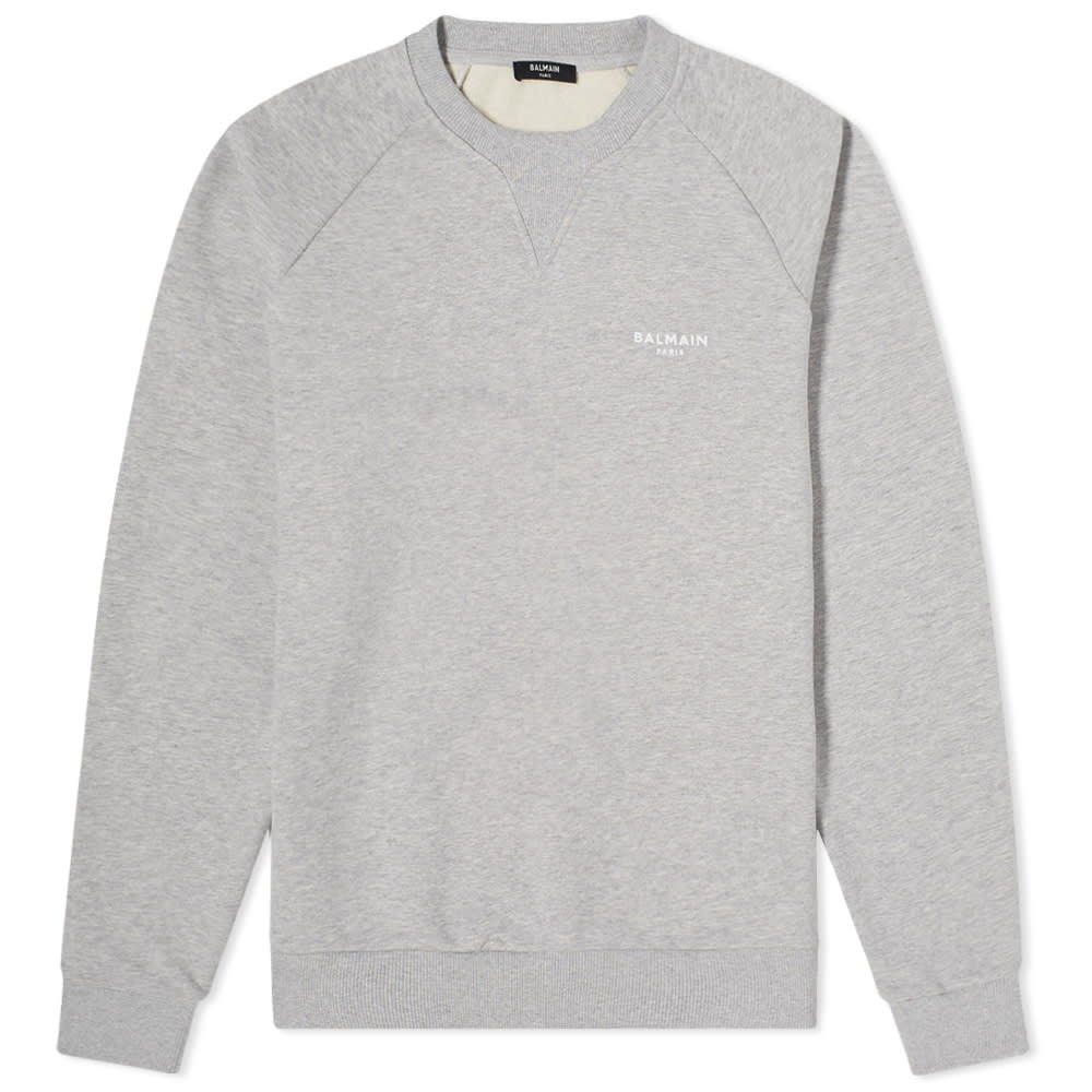 Balmain Eco Small Logo Printed Crew Sweat - 1