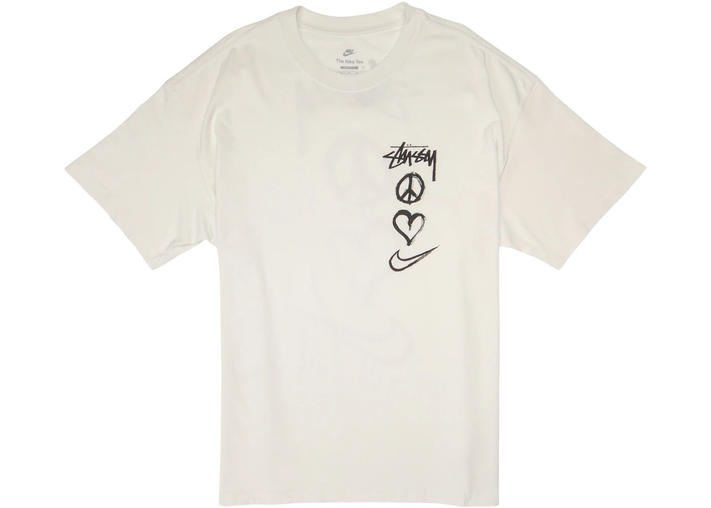 Nike x Stussy Peace, Love, Swoosh T-shirt (US Sizing) White - 2