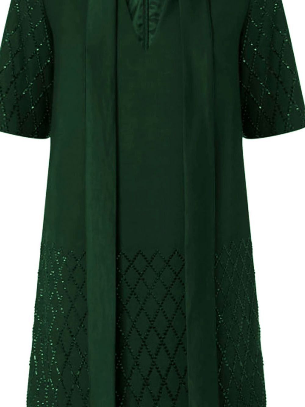 tie-fastening mini dress - 3