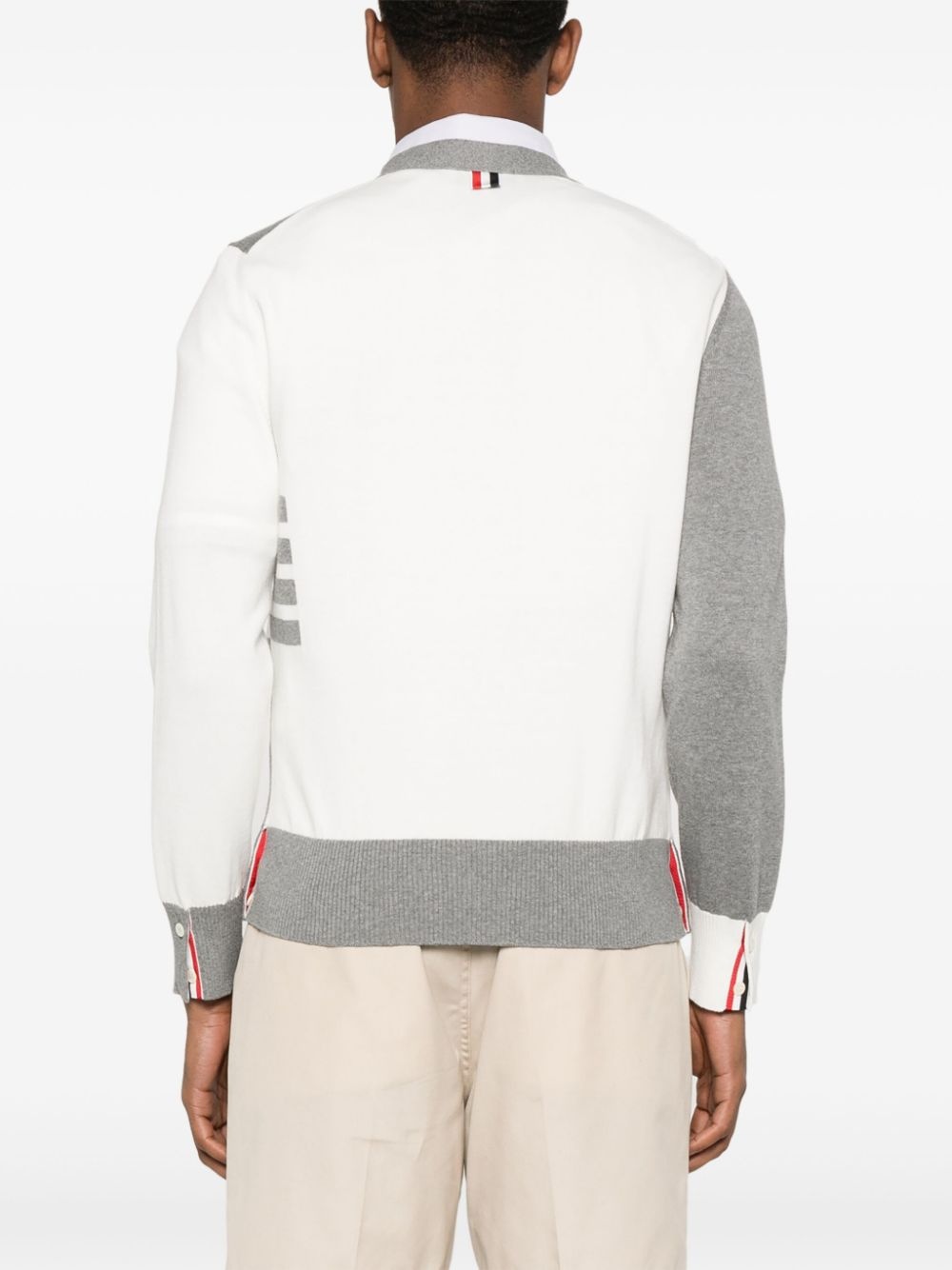 4-Bar colourblock cardigan - 4