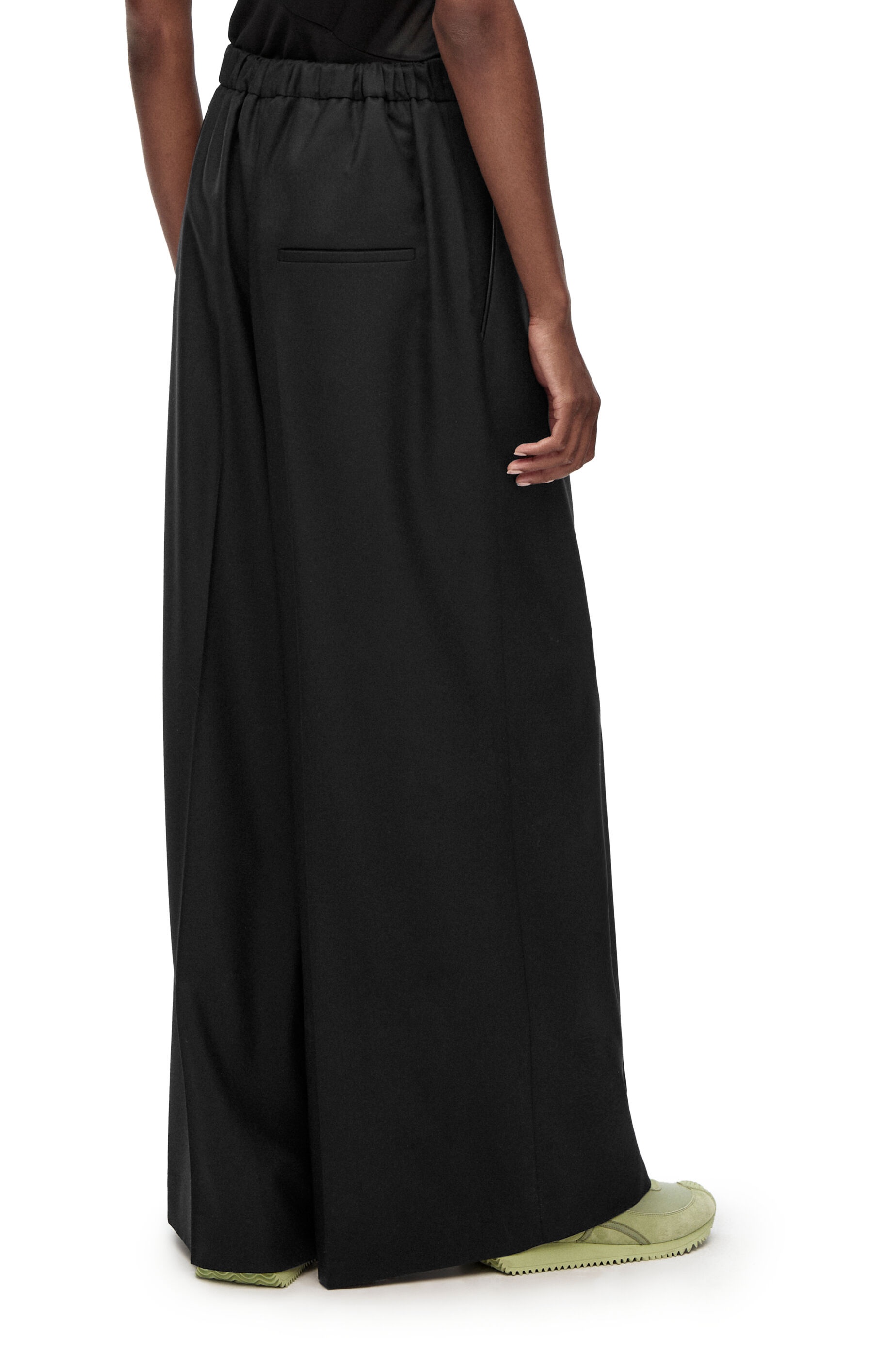 Drawstring trousers in wool - 4