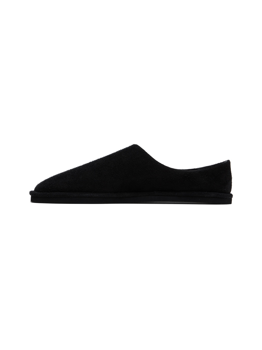 Black Suede Slippers - 3