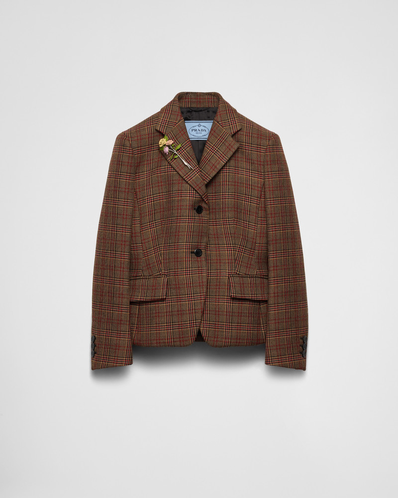 Single-breasted Prince of Wales checked jacket 1