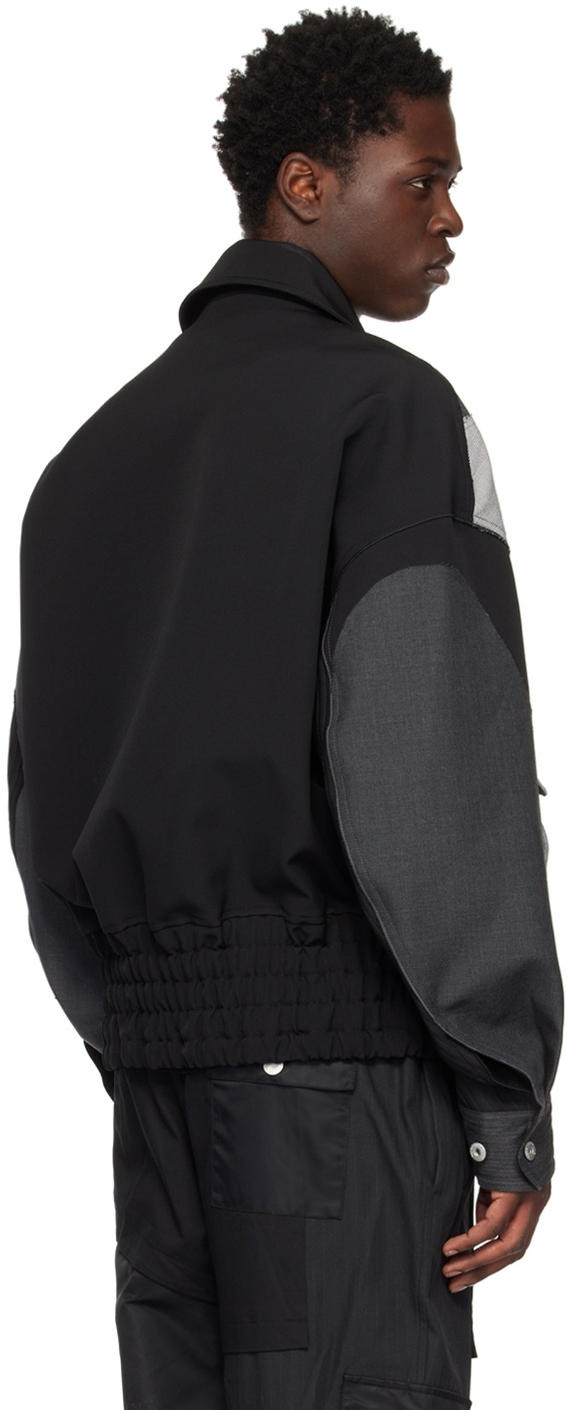 Black Patchwork Jacket 3