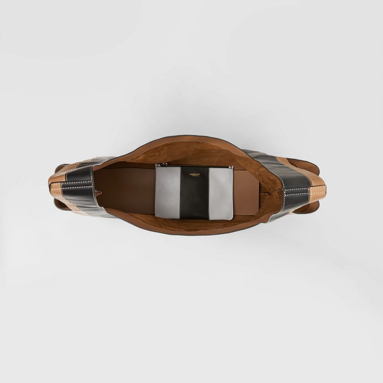 Striped Intarsia Lambskin Tote - 5