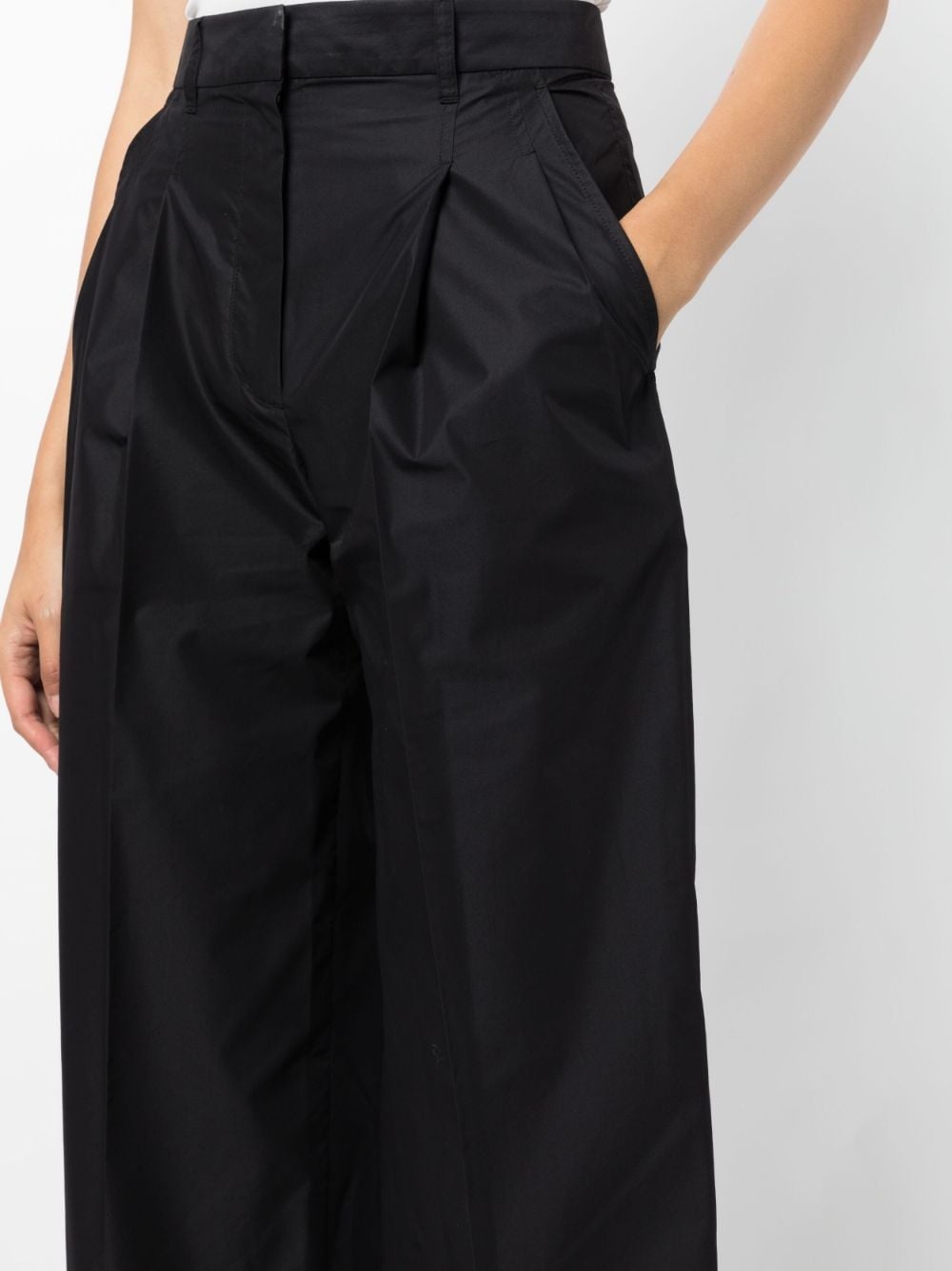 pleat-detailing tailored-cut trousers - 5