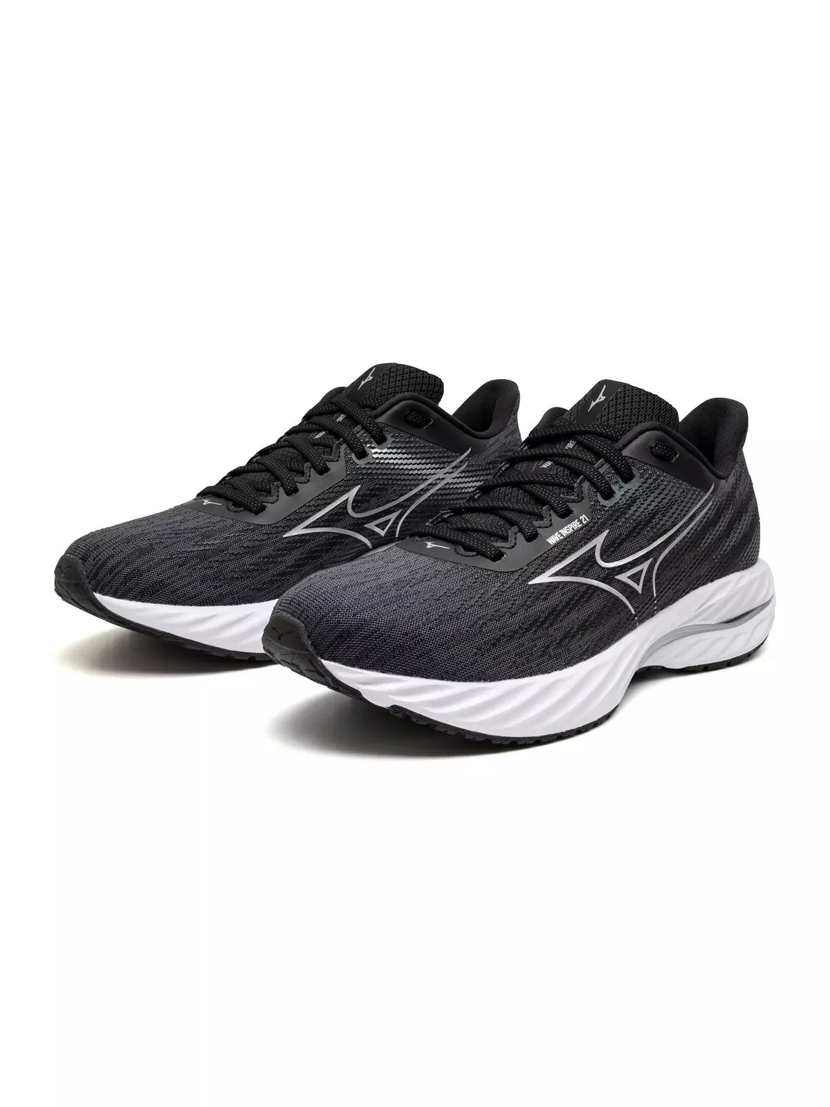 Wave Inspire 21 "Black/Silver" Women's Running Shoe - 5
