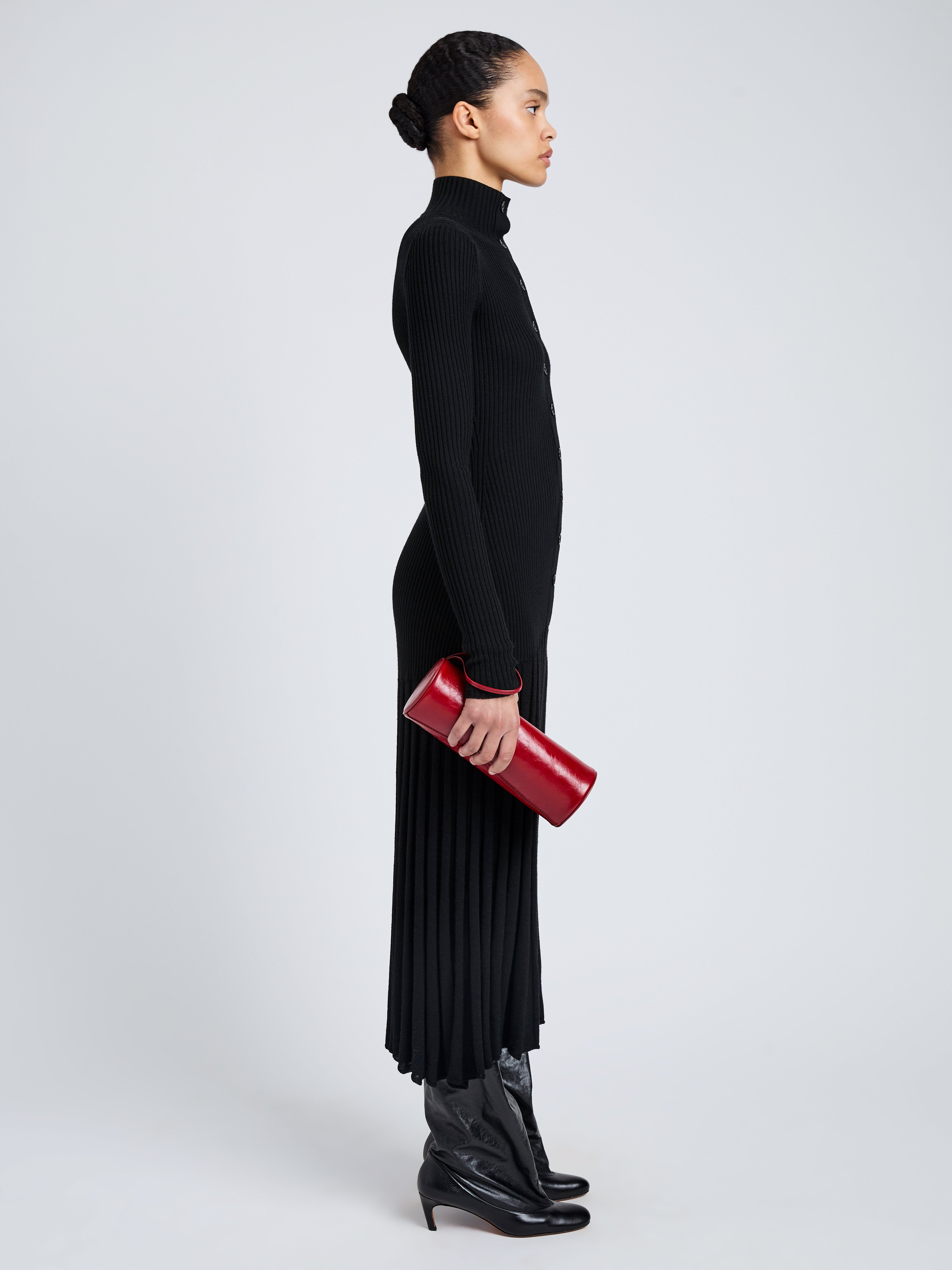 Silo Clutch in Shiny Calf - 2