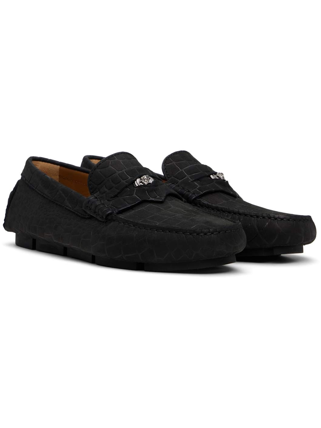 Black Driver Loafers - 4