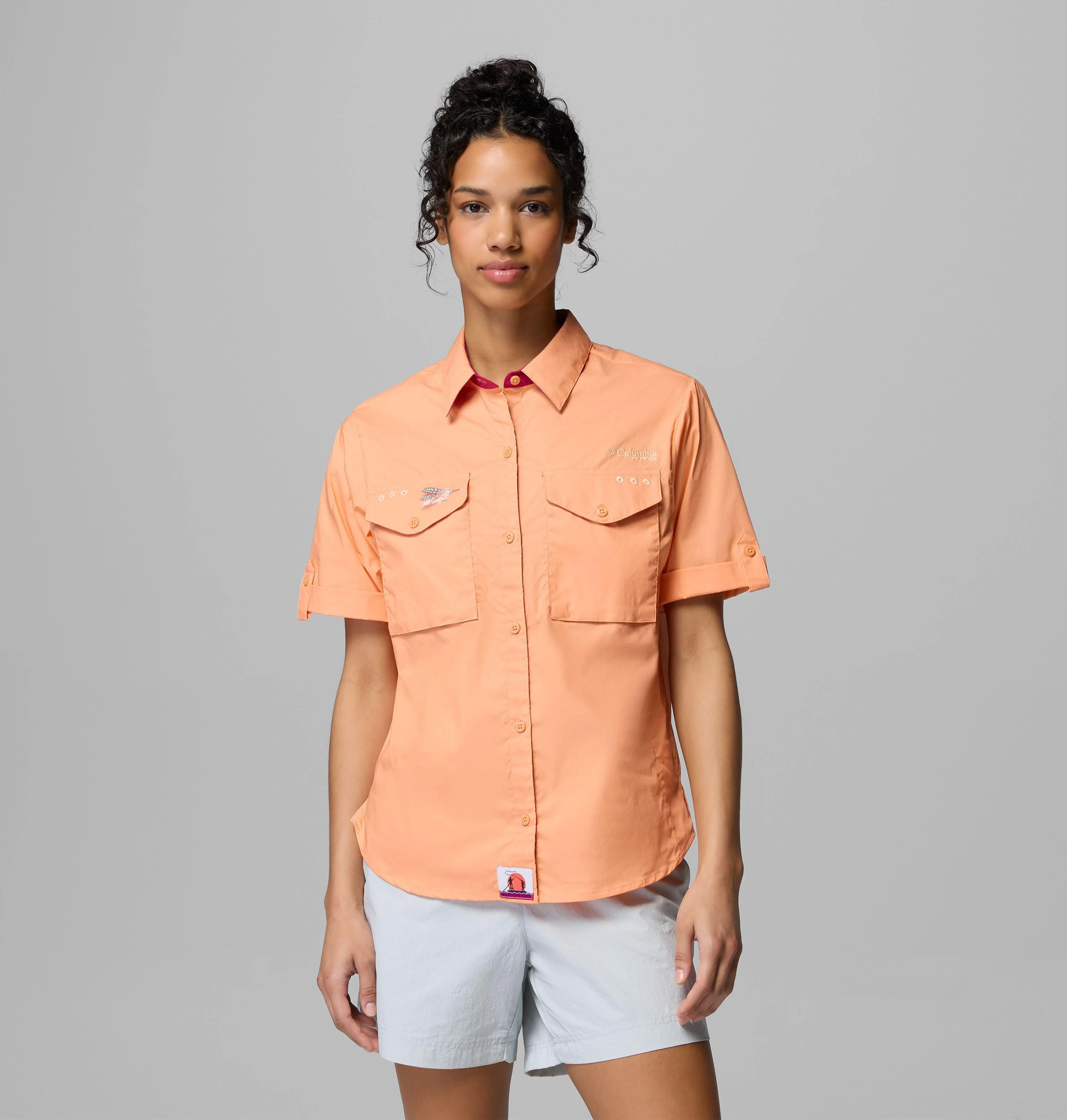 Women's PFG Bonefish Flats Short Sleeve Shirt - 1
