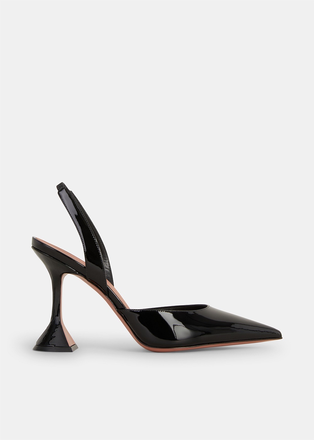 Black Patent Holli Slingback Heels - 1