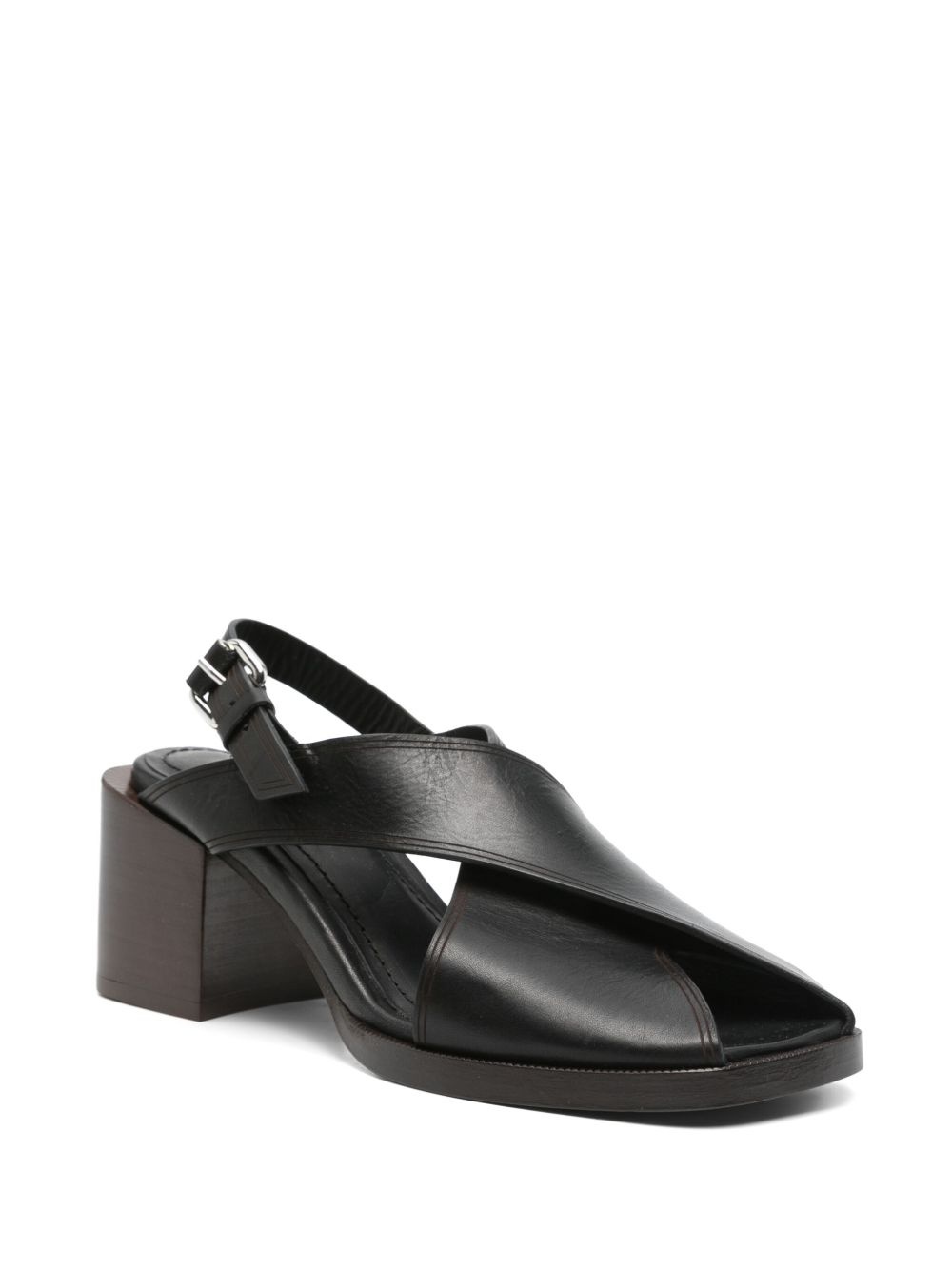 65mm leather sandals - 2