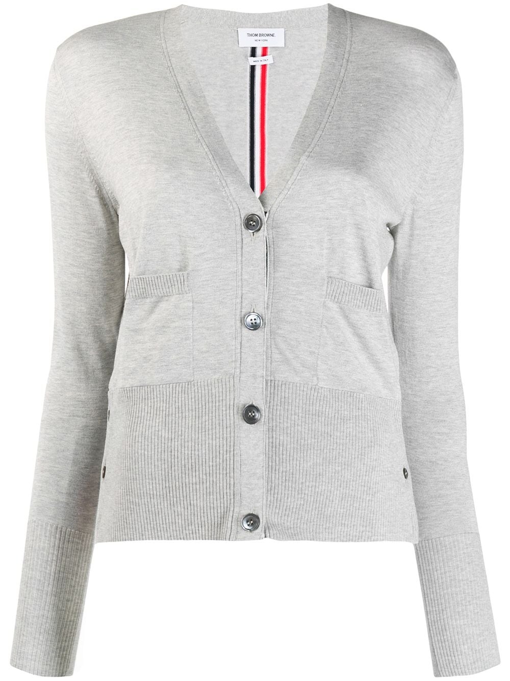 RWB-stripe cardigan - 1