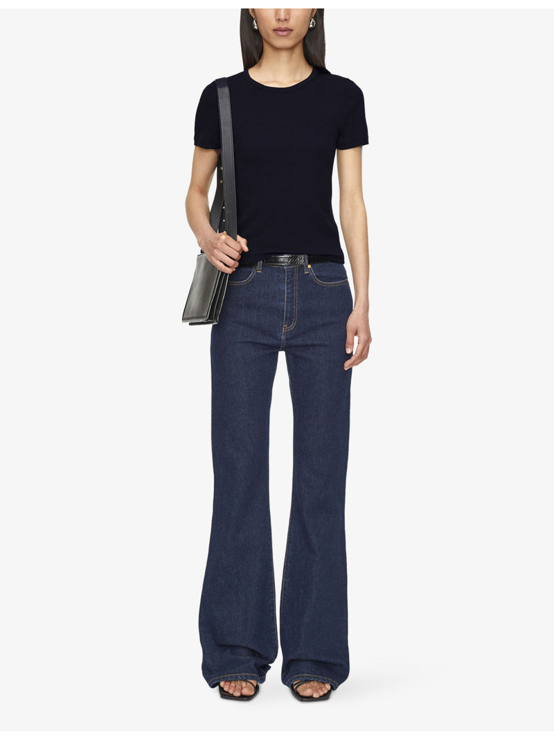 JOSEPH The Jersey Rib Round-Neck Stretch-Cotton T-Shirt outlook