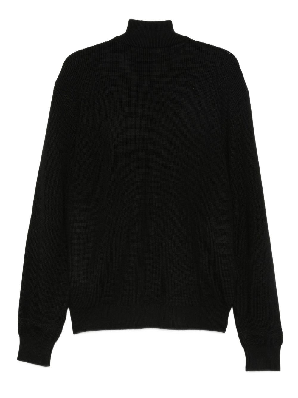 ribbed zip-up sweater - 2