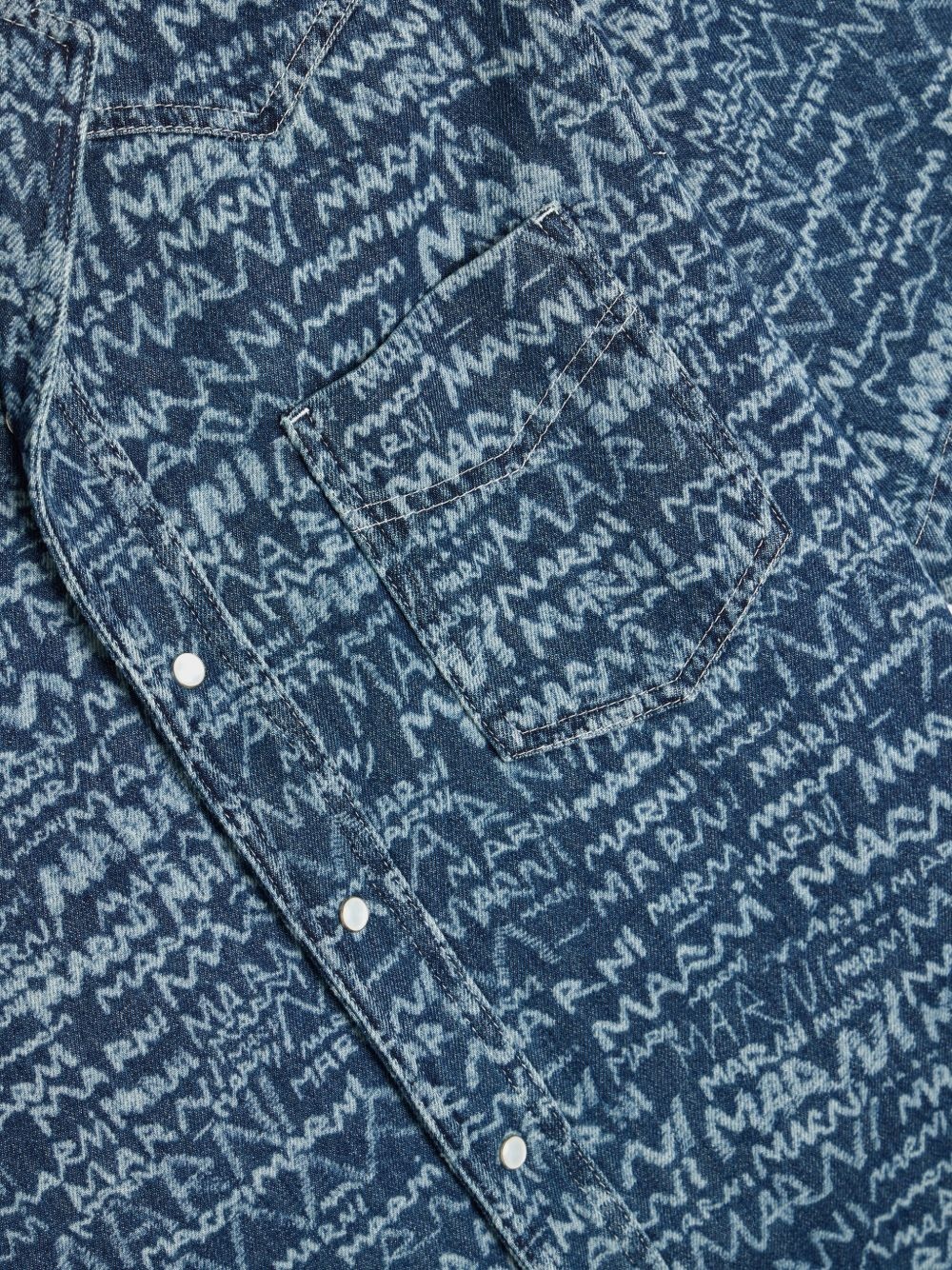 Logo Western denim shirt - 4