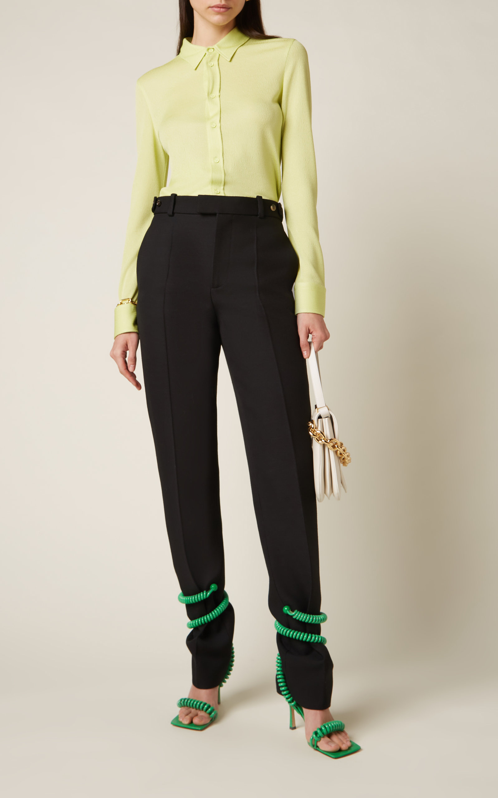 Collared Jersey Sable Shirt green - 3