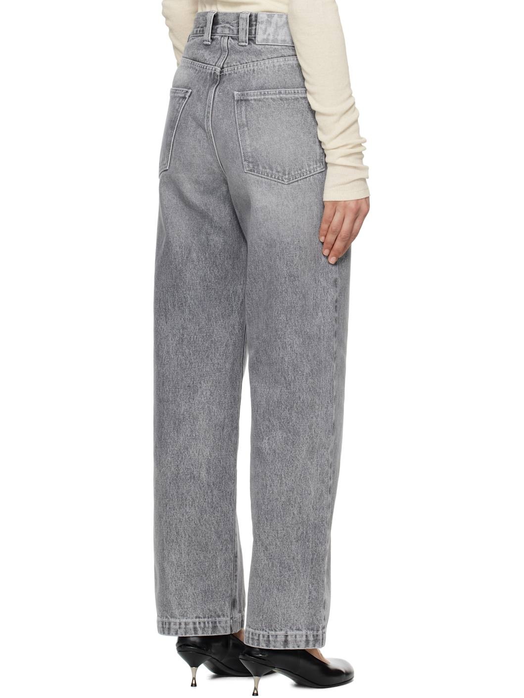 Gray Regular Jeans - 3