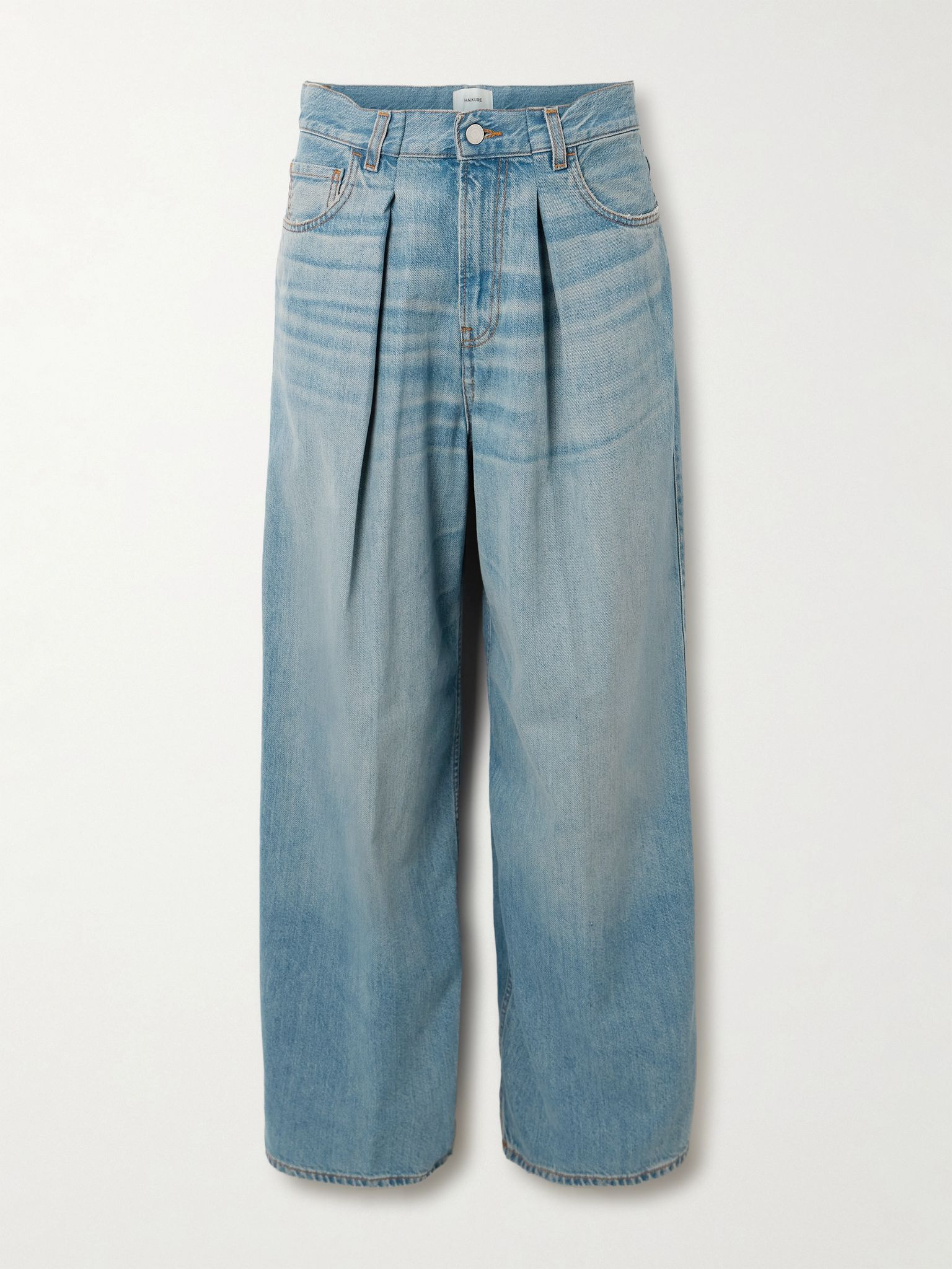 Candy pleated boyfriend jeans Light denim - 1