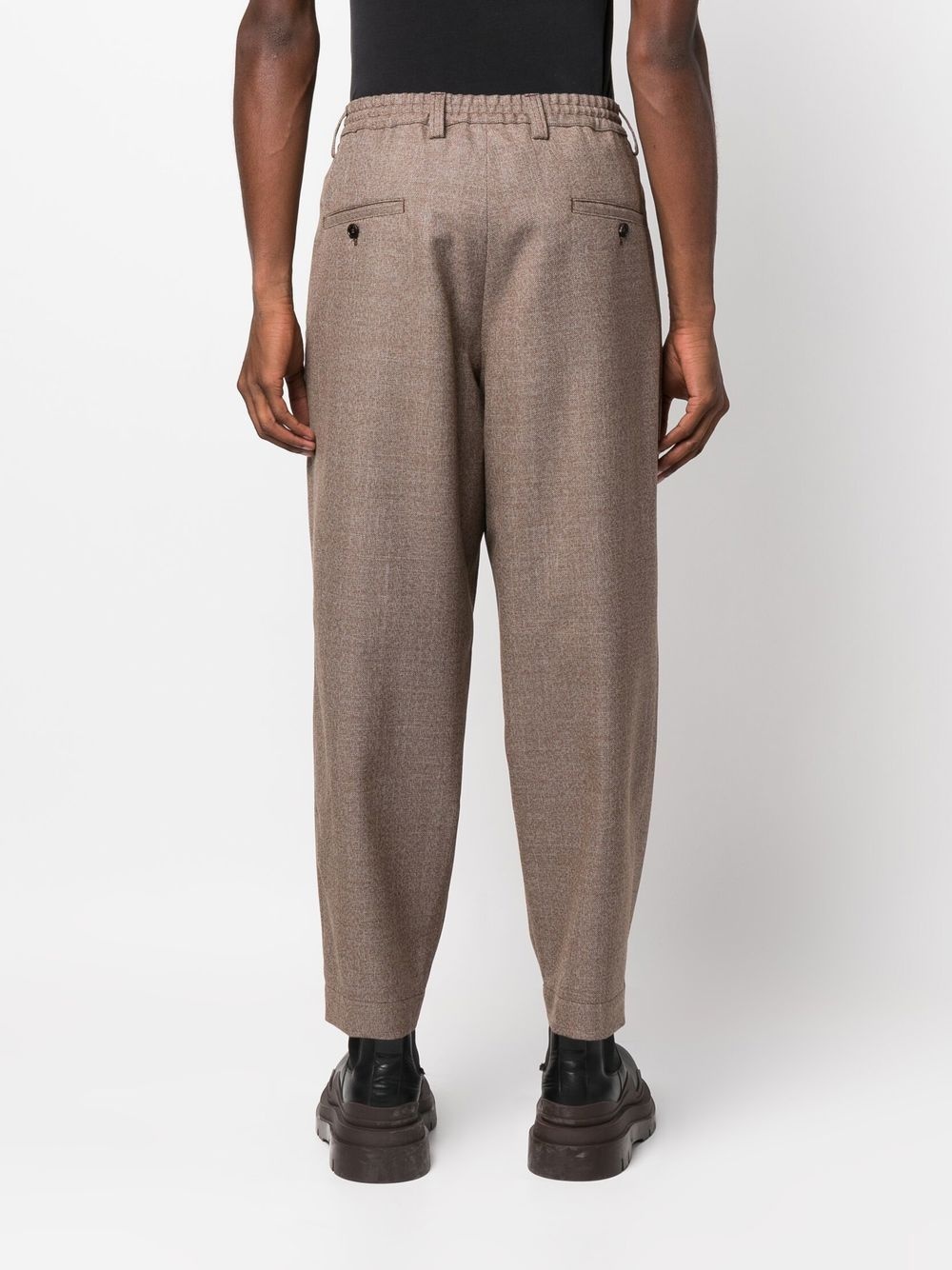 straight-leg wool trousers - 4