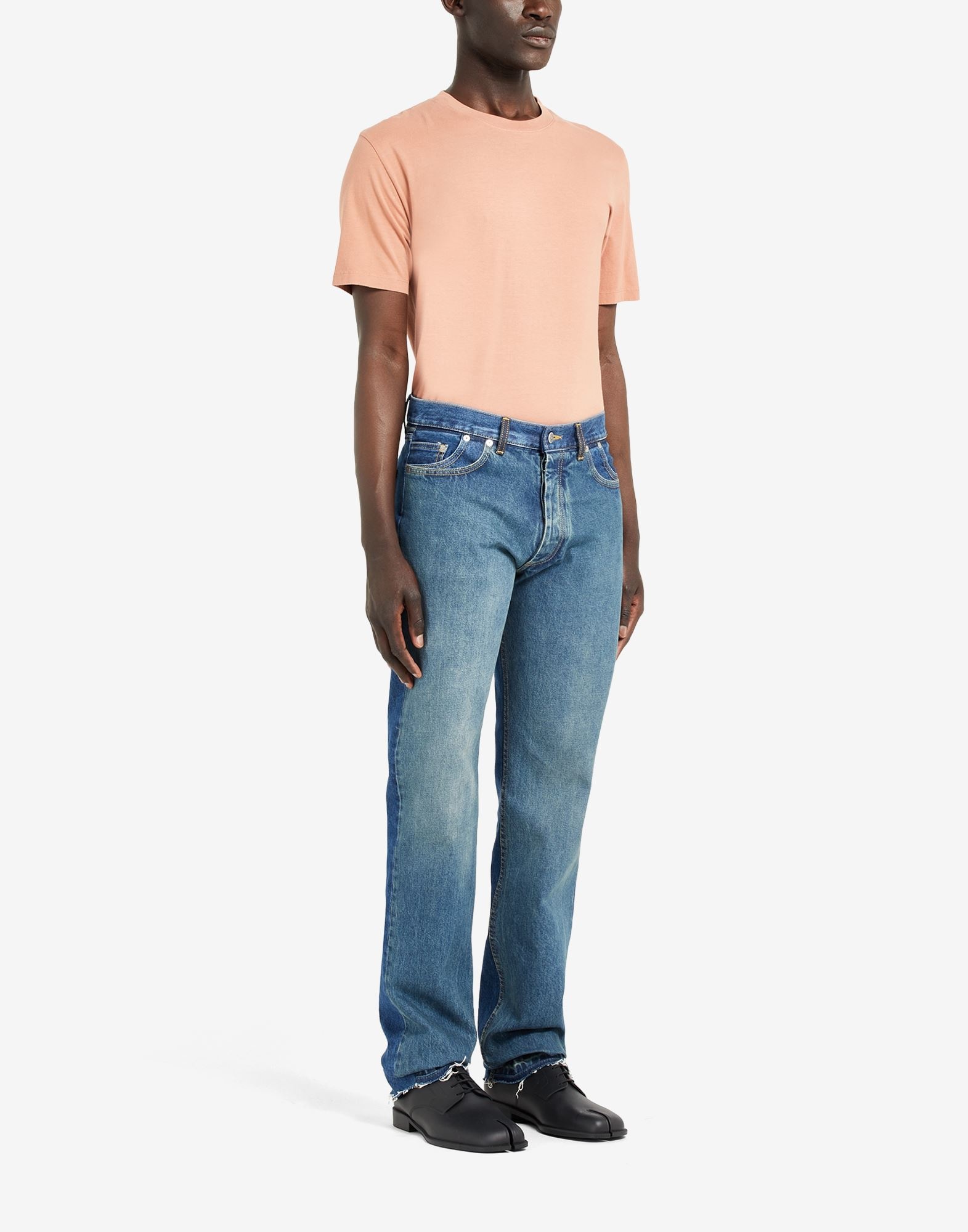 Denim slip technique' oversized jeans - 3
