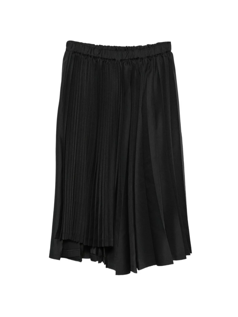 pleated asymmetric skirt - 1