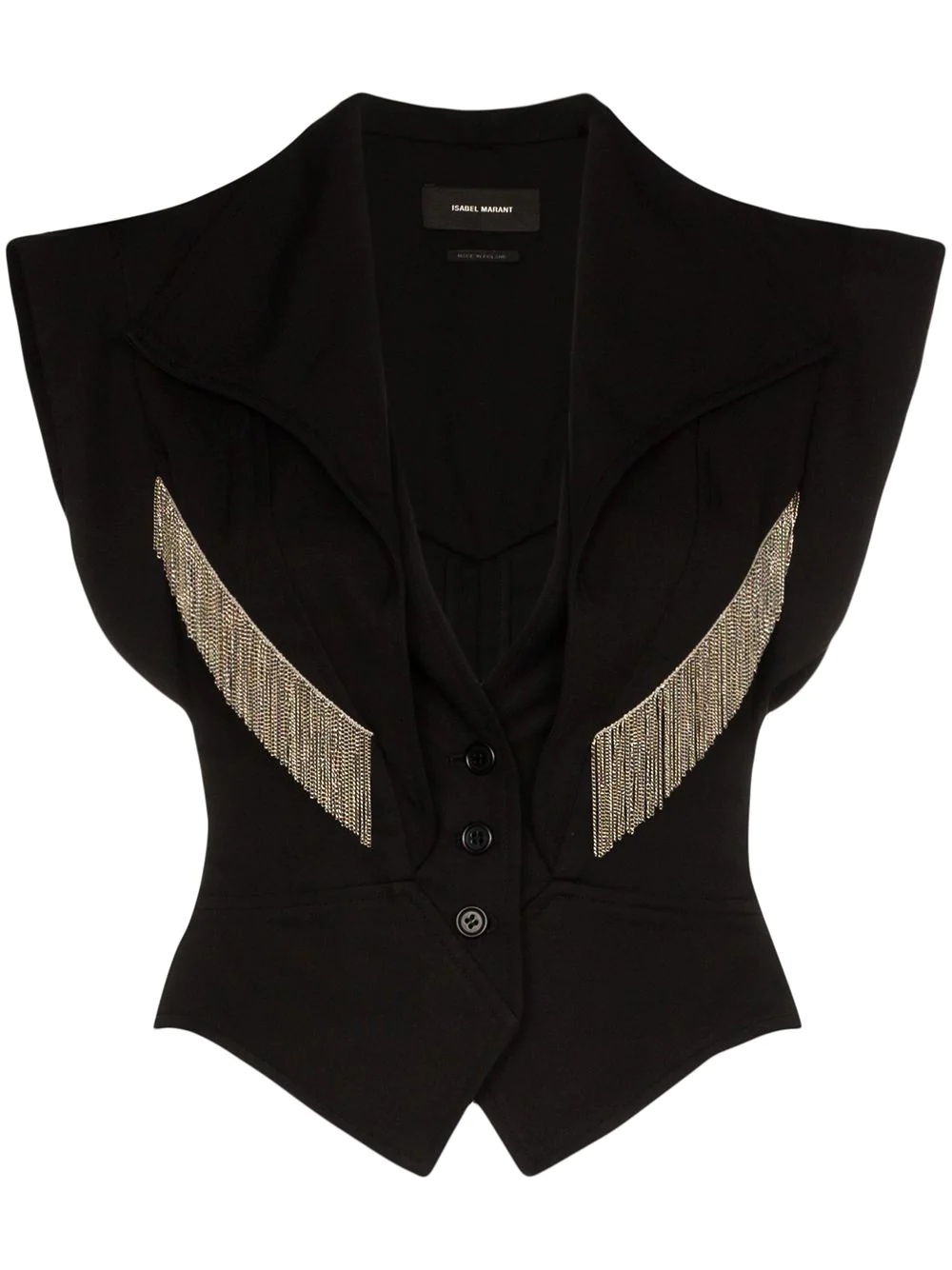 Udalia fringed waistcoat - 1