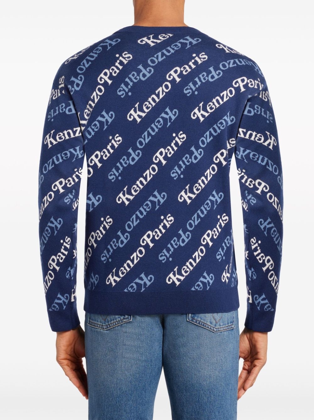 all-over monogram jumper - 4