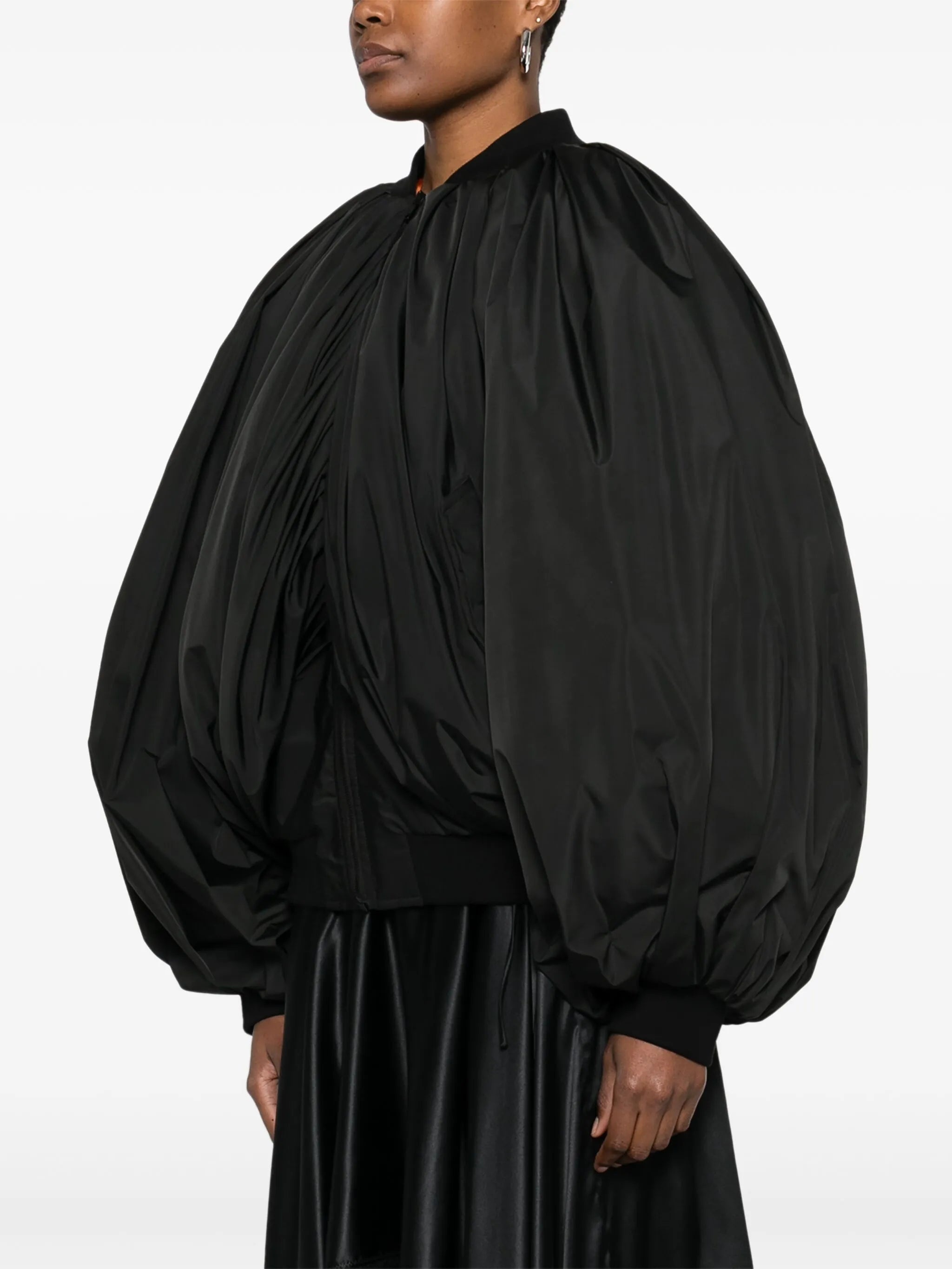Draped Bomber Jacket - 2