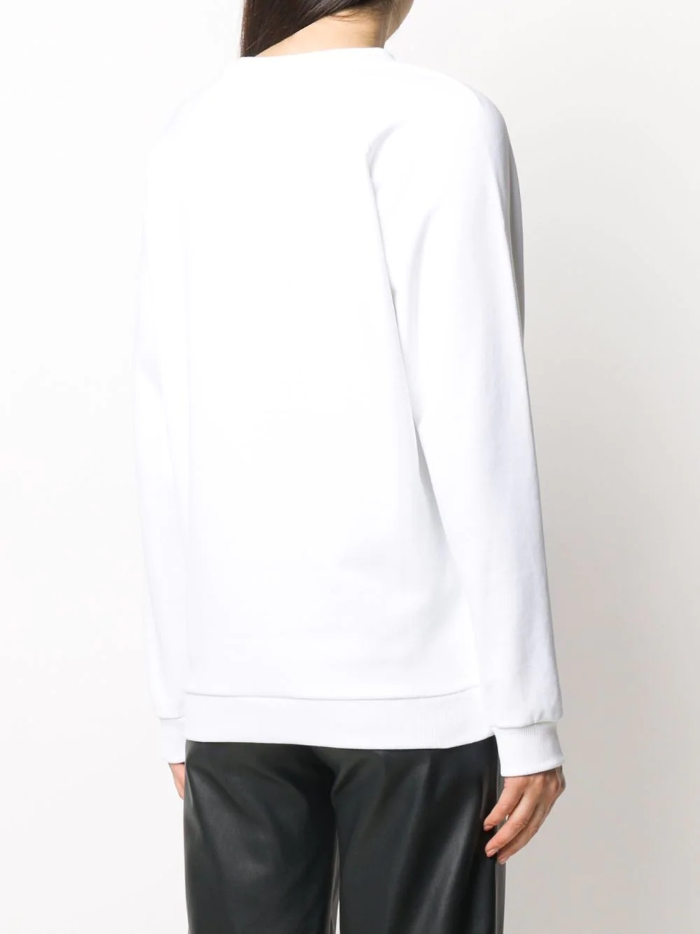 logo-embroidered raglan sweatshirt - 4