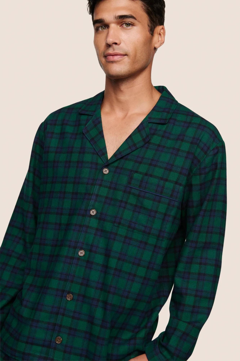 eberjey Men's Flannel Long PJ Set outlook